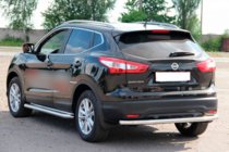 Nissan Qashqai 2014–2021 Zadní ochranný rám AK002 (nerez) fotografie 2