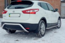 Nissan Qashqai 2014–2021 Zadní nerezový rám AK007-1 fotografie 5