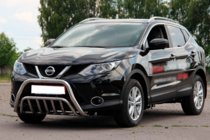 Nissan Qashqai 2014–2021 Přední ochranný rám (bullbar) WT002 (nerez) fotografie 2