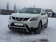 Nissan Qashqai 2014–2021 Přední ochranný rám WT003 (nerez) fotografie 3