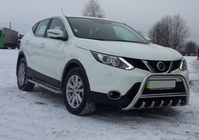 Nissan Qashqai 2014–2021 Přední ochranný rám WT003 (nerez) fotografie 4
