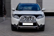 Nissan Qashqai 2014–2021 Přední ochranný rám WT018 (nerez) fotografie 2