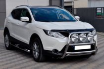 Nissan Qashqai 2014–2021 Přední ochranný rám WT018 (nerez) fotografie 1