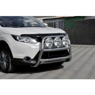 Přední ochranný rám WT018 (nerez) Nissan Qashqai 2014–2021 fotografie 4