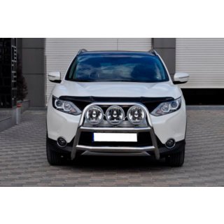 Přední ochranný rám WT018 (nerez) Nissan Qashqai 2014–2021 fotografie 2