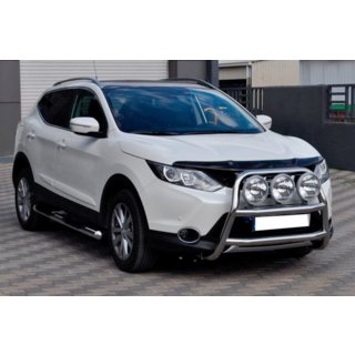 Přední ochranný rám WT018 (nerez) Nissan Qashqai 2014–2021 fotografie 1