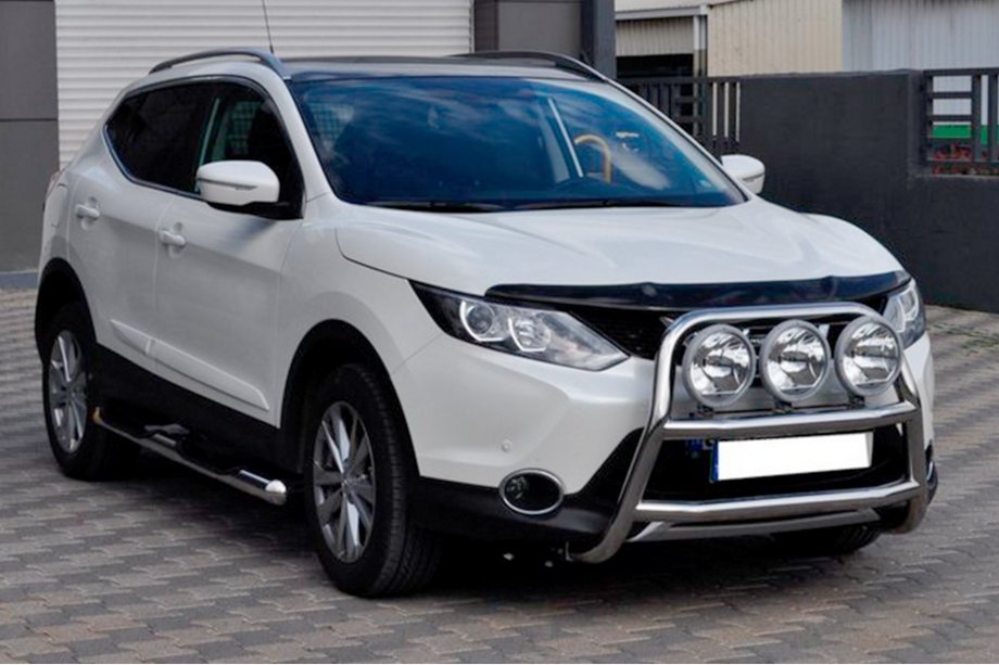 Nissan Qashqai 2014–2021 Přední ochranný rám WT018 (nerez) Image