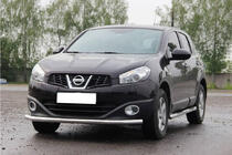 Nissan Qashqai 2010–2014 Přední ochranný rám ST008 (nerez) 60 mm fotografie 2