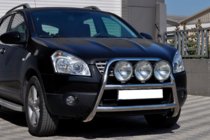 Nissan Qashqai 2010–2014 Přední ochranný rám WT018 (nerez) fotografie 2