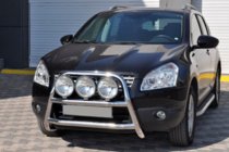 Nissan Qashqai 2010–2014 Přední ochranný rám WT018 (nerez) fotografie 3