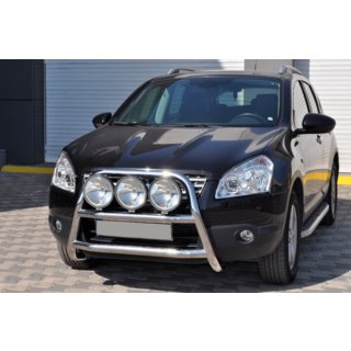 Přední ochranný rám WT018 (nerez) Nissan Qashqai 2010–2014 fotografie 3