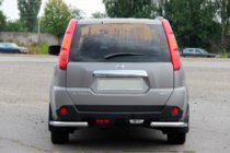 Nissan X-trail T31 2007–2014 Zadní rohy AK003 (2 ks, nerez) fotografie 2