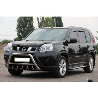 Přední ochranný rám WT003 (nerez) Nissan X-trail T31 2007–2014 fotografie 4