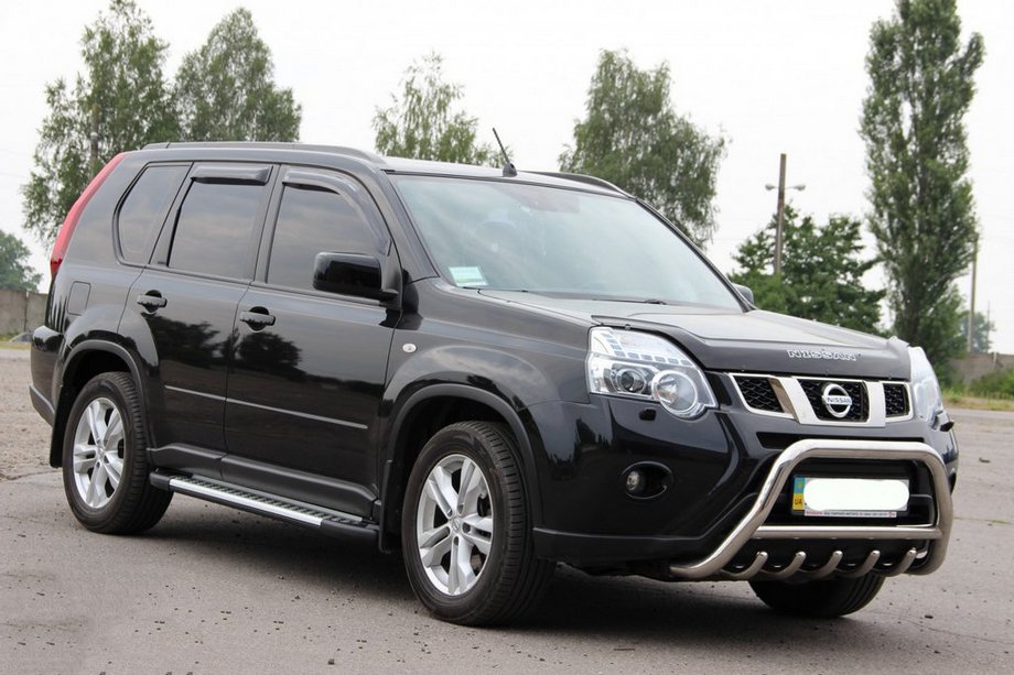 Nissan X-trail T31 2007–2014 Přední ochranný rám WT003 (nerez) Fotografie 5