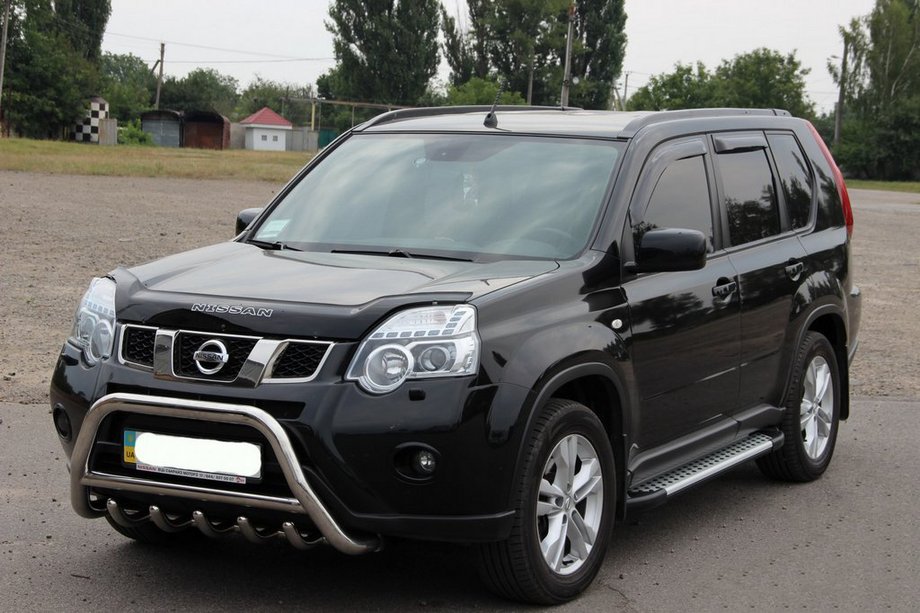 Nissan X-trail T31 2007–2014 Přední ochranný rám WT003 (nerez) Fotografie 3