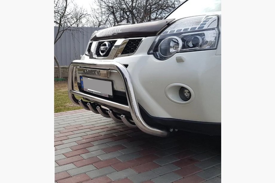 Nissan X-trail T31 2007–2014 Přední ochranný rám WT003 (nerez) Fotografie 12