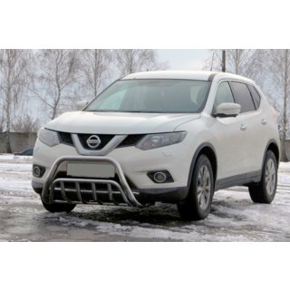 Přední ochranný rám (bullbar) WT002 (nerez) Nissan X-trail T32/Rogue 2014–2021 fotografie 1