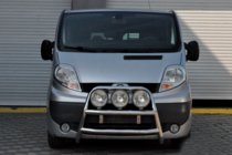 Opel Vivaro 2001–2015 Přední ochranný rám WT018 (nerez) fotografie 2