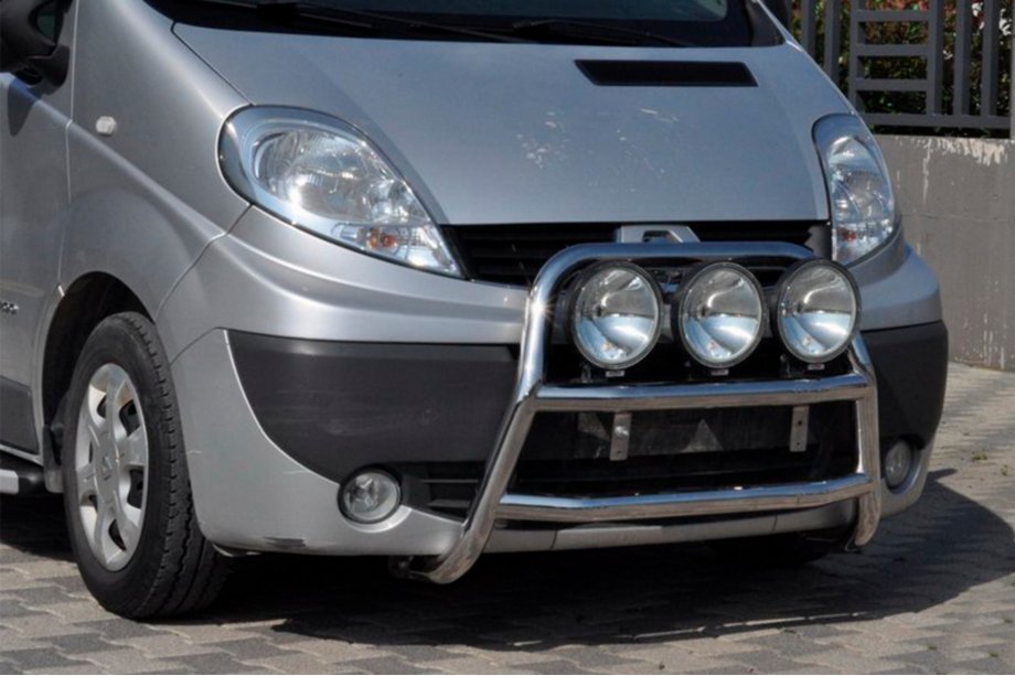 Opel Vivaro 2001–2015 Přední ochranný rám WT018 (nerez) Image