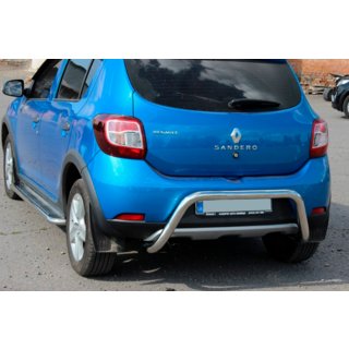 Zadní ochranný rám AK007 (nerez) Renault Sandero 2013–2022 fotografie 2