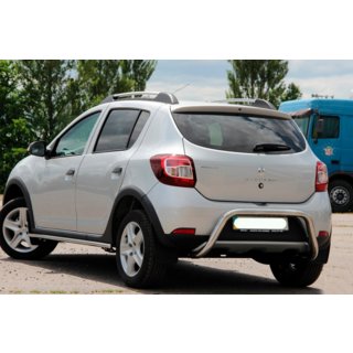 Zadní ochranný rám AK007 (nerez) Renault Sandero 2013–2022 fotografie 4