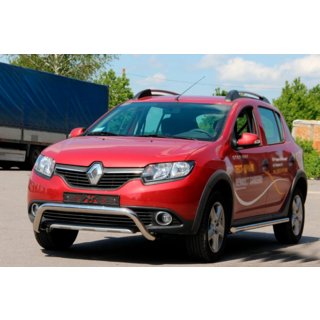 Přední ochranný rám WT007 (nerez) Dacia Sandero 2013–2020 fotografie 3