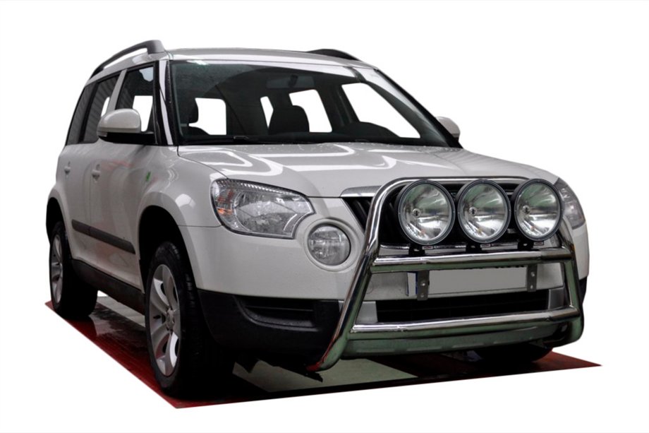 Skoda Yeti 2009–2017 Přední ochranný rám WT018 (nerez) Fotografie 1
