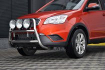 SsangYong Korando 2010–2019 Přední ochranný rám WT018 (nerez) fotografie 2