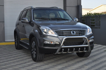 SsangYong Rexton I 2001–2017 Přední ochranný rám WT003 (nerez) fotografie 4