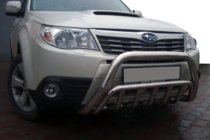 Subaru Forester 2008–2013 Bullbar WT002 (nerez) fotografie 1