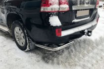 Toyota Land Cruiser 200 2007–2021 Zadní rohy AK003 (2 ks, nerez) fotografie 1