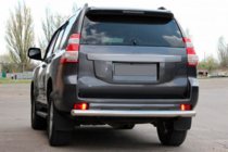 Toyota Land Cruiser Prado 150 2009–2023 Zadní ochranný rám AK002 (nerez) fotografie 2