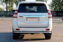 Toyota Land Cruiser Prado 150 2009–2023 Zadní ochranný rám AK005-2 (nerez) fotografie 2