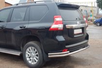 Toyota Land Cruiser Prado 150 2009–2023 Zadní ochranný rám AK005-2 (nerez) fotografie 4