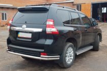 Toyota Land Cruiser Prado 150 2009–2023 Zadní ochranný rám AK005-2 (nerez) fotografie 7