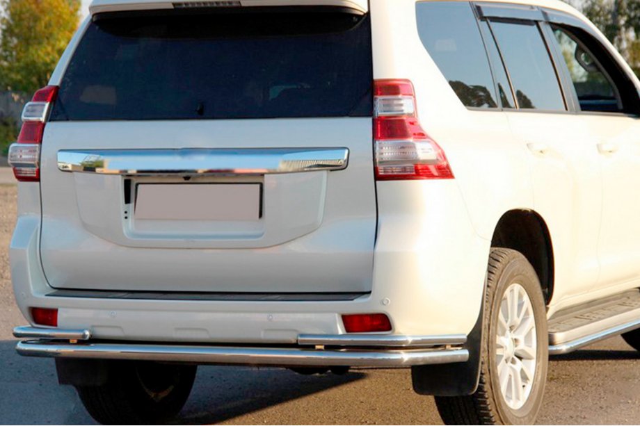 Toyota Land Cruiser Prado 150 2009–2023 Zadní ochranný rám AK005-2 (nerez) Image