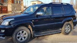 Toyota Land Cruiser Prado 120 2002–2009 Ochrana bočních prahů BB004 (2 ks, nerez) fotografie 2