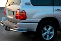 Toyota Land Cruiser 100 1998–2007 Zadní rohy AK003-Double (2 ks, nerez) fotografie 1
