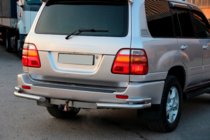 Toyota Land Cruiser 100 1998–2007 Zadní rohy AK003-Double (2 ks, nerez) fotografie 2