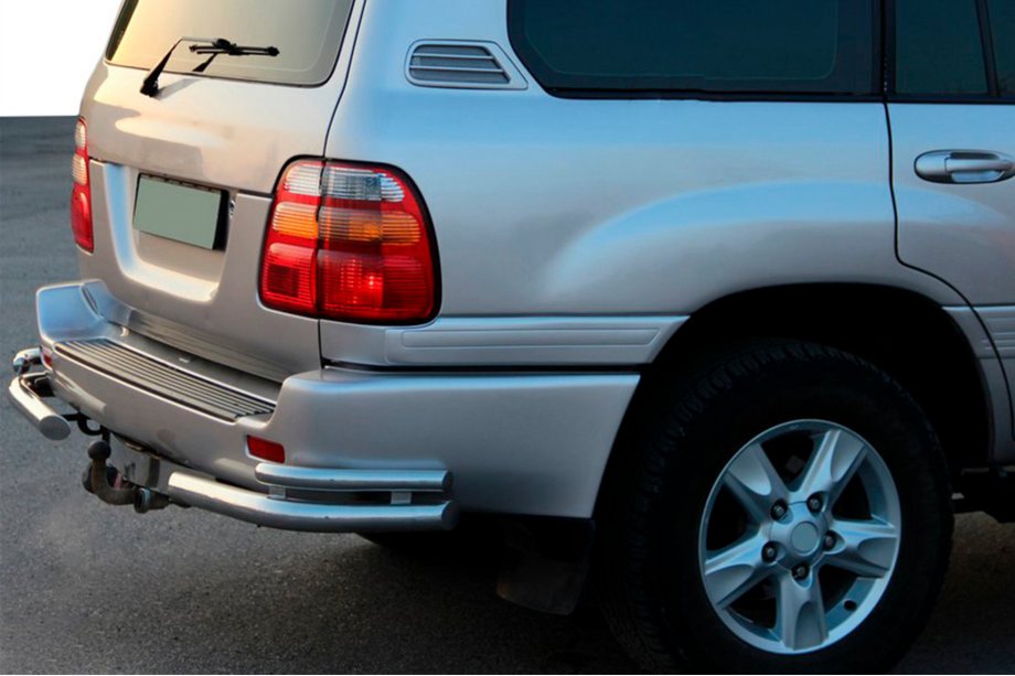 Toyota Land Cruiser 100 1998–2007 Zadní rohy AK003-Double (2 ks, nerez) Image