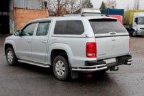 Volkswagen Amarok 2010–2022 Zadní rohy AK003-Double (2 ks, nerez) fotografie 1