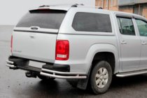 Volkswagen Amarok 2010–2022 Zadní rohy AK003-Double (2 ks, nerez) fotografie 2