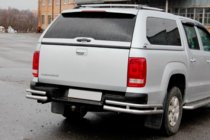 Volkswagen Amarok 2010–2022 Zadní rohy AK003-Double (2 ks, nerez) fotografie 3