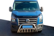 Volkswagen Crafter 2006–2016 Přední ochranný rám (bullbar) WT002 (nerez) fotografie 1