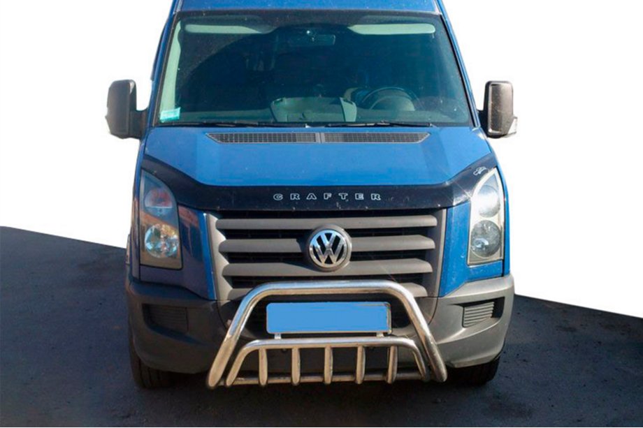 Volkswagen Crafter 2006–2016 Přední ochranný rám (bullbar) WT002 (nerez) Image