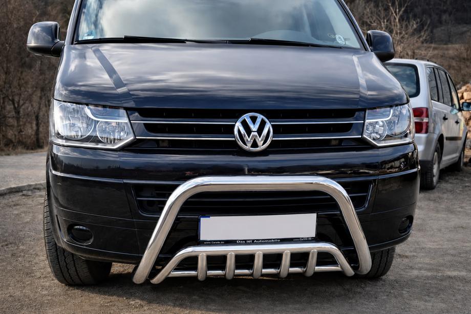 Volkswagen T5 2010–2015 Přední ochranný rám (bullbar) WT002 (nerez) Fotografie 1