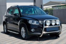Volkswagen Tiguan 2007–2016 Přední ochranný rám WT018 (nerez) fotografie 3