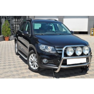 Přední ochranný rám WT018 (nerez) Volkswagen Tiguan 2007–2016 fotografie 1