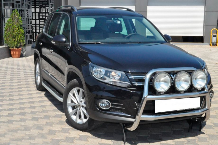 Volkswagen Tiguan 2007–2016 Přední ochranný rám WT018 (nerez) Image