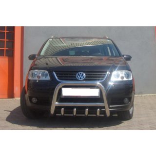 Nerezový přední ochranný rám QT006 Volkswagen Touran 2003–2010 fotografie 2